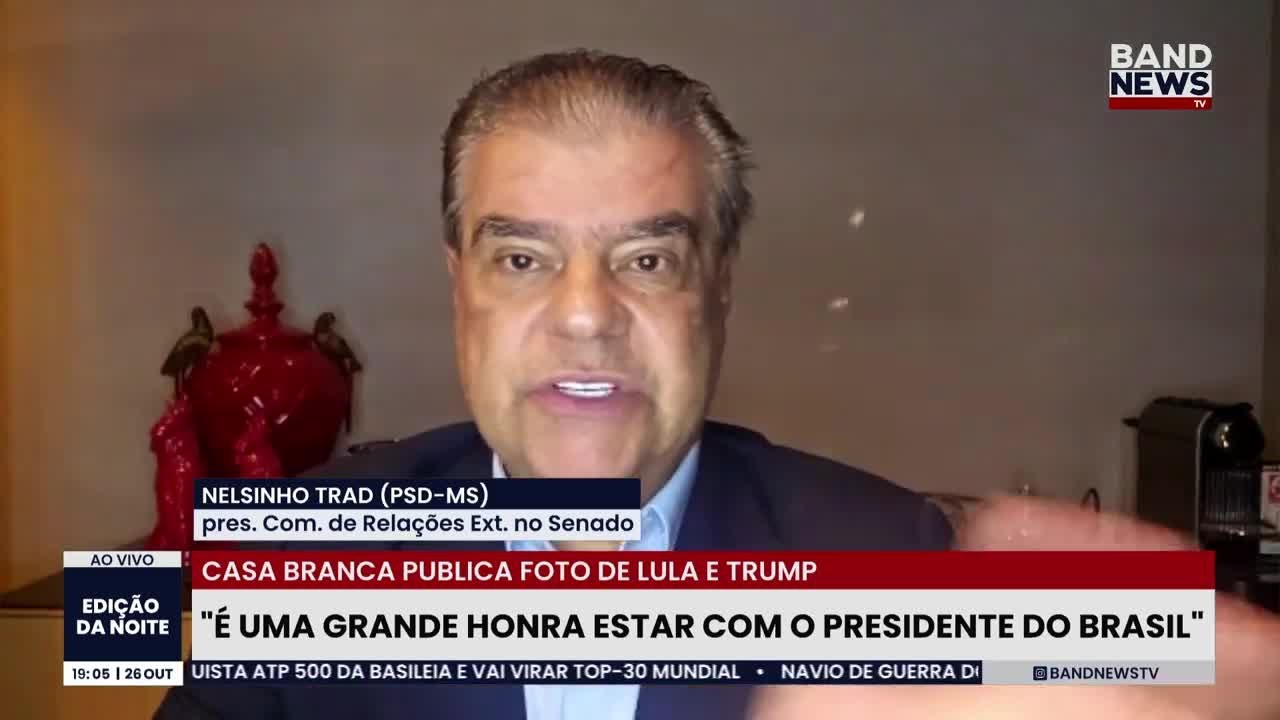 Nelsinho Trad fala sobre encontro entre Lula e Trump