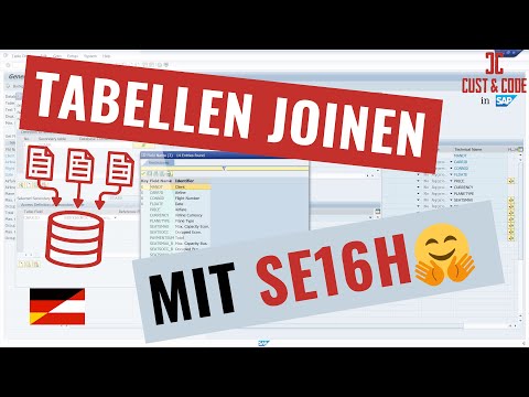 SAP SE16H: Tabellen joinen leicht gemacht! [deutsch]