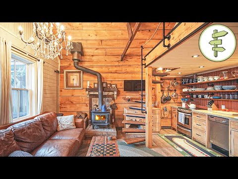 Absolute DREAM Cabin Converted from a Century-Old Barn - Full Tiny House Tour