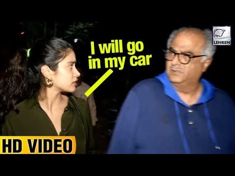 WATCH #Bollywood | Janhvi Kapoor Shows ATTITUDE To Boney While Leaving Sanjay Kapoor Party #India #Celebrity #Gossip 