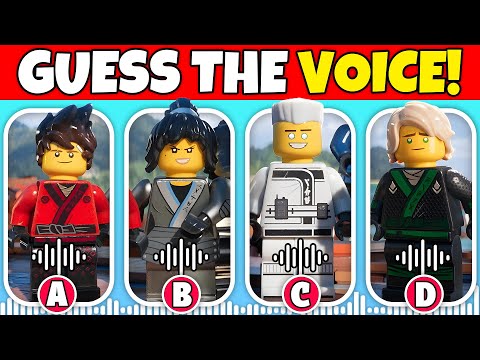Guess The 🥷🐉 LEGO NINJAGO MOVIE Characters By Their Voice 🔊 - Quiz For Fans! I Zane, Lloyd, Kai