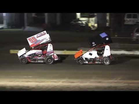 Great Lakes Lightning Sprints A-Feature at Mount Pleasant Speedway, Michigan on 08-12-2022!! - dirt track racing video image