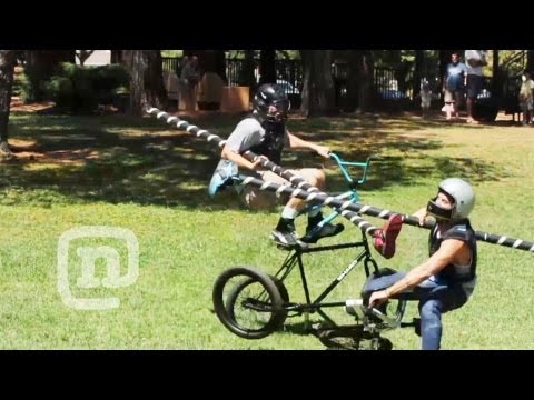 Ryan Nyquist BMX Tall Bike Jousting Battle: Getting Awesome Ep. 2 - UCsert8exifX1uUnqaoY3dqA