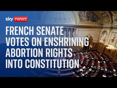 Watch live: The French Senate votes on enshrining abortion rights into the Constitution