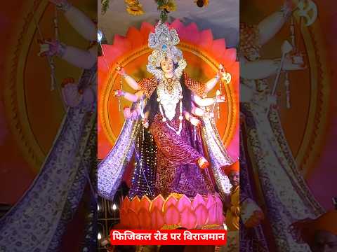 फिजिकल रोड पर विराजमान मैया की मूर्ति #youtubeshorts #shorts #matarani #darshan