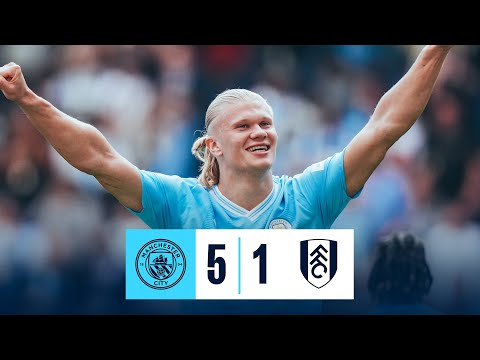 HIGHLIGHTS! HAALAND HAT-TRICK HELPS CITY BACK TO PREMIER LEAGUE SUMMIT | Man City 5 1 Fulham