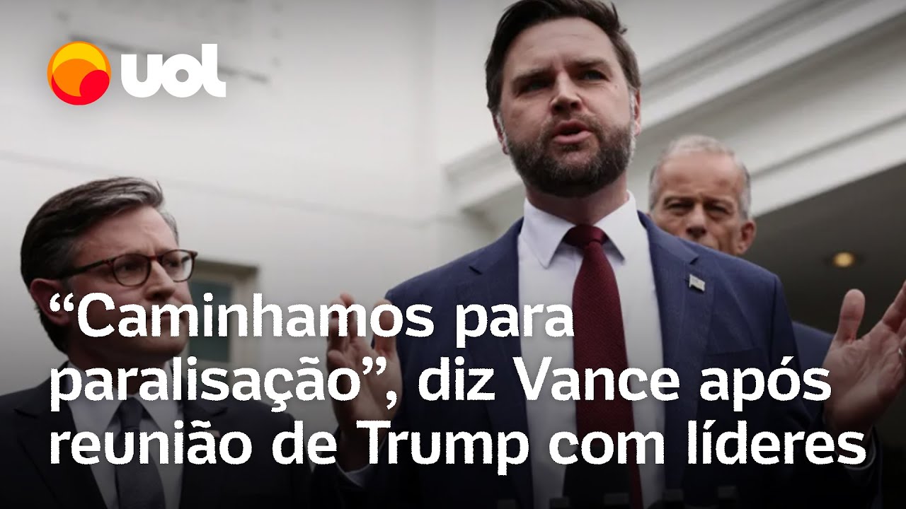 Caminhamos para o shutdown diz JD Vance após reunião de Trump com líderes nos EUA