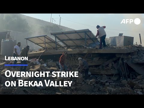 Smoke billows from site of overnight Israeli strike on Lebanon's Bekaa Valley | AFP