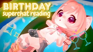 Reading Birthday Superchats in my inflated pool 🎋 #PANKOBDAY2025