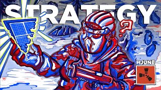 YouTube thumbnail for hJune's video titled 'How we DOMINATED the new PROGRESSION UPDATE in Rust….'