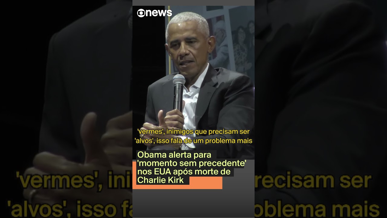 Obama alerta para momento sem precedente nos EUA após morte de Charlie Kirk