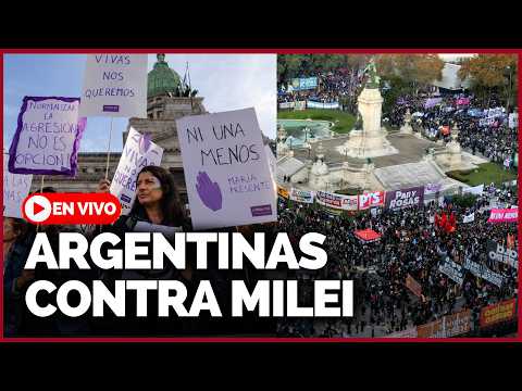 🔴 #ENVIVO MARCHA EN ARGENTINA: El movimiento feminista desafía las políticas de MILEI