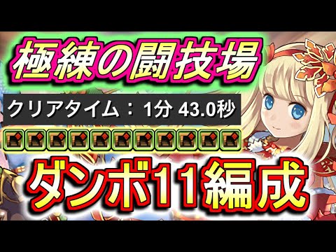 【新時代突入!?】極練の闘技場 育成枠あり ダンジョンボーナス11個 周回編成をご紹介!!クリスマスサレーネがリーダーです!!快適さは保証します!!【パズドラ】