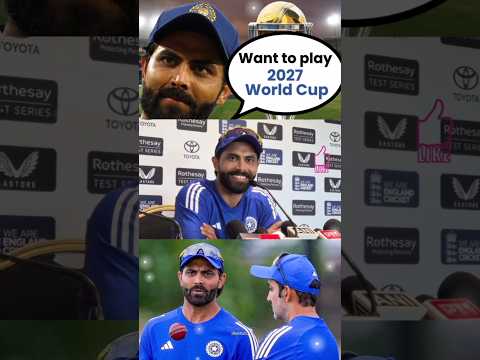 Ravindra Jadeja has expressed interest in playing in the 2027 World Cup.😮 #shorts #cricket