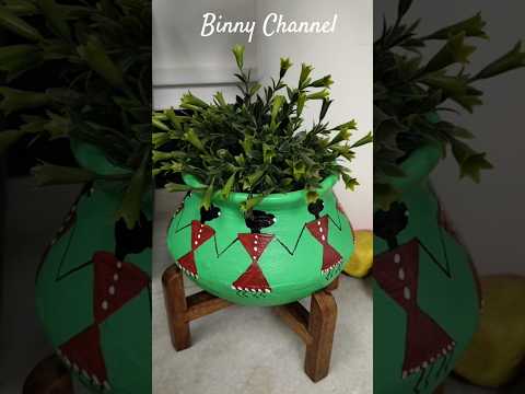 Warli art on Matki #diy #creativity