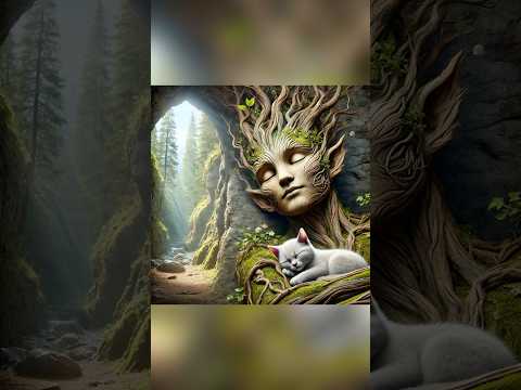 猫の動画サムネイル - Mr  Tree Saves the Little White Cat #cat #kitty #kitten #cutecat #ai #猫