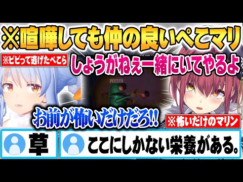 ３期生R.E.P.O.で敵に襲われはぐれた結果 ぺこらを見つけお互い噛み付き合うもどこか仲の良いぺこマリｗ 【面白まとめ】 【ホロライブ 切り抜き Vtuber 宝鐘マリン 兎田ぺこら 】
