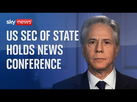 US Secretary of State Anthony Blinken holds news conference