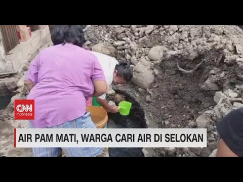 Air PAM Mati 3 Bulan, Warga Cari Air di Selokan