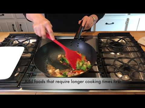 Wok - 12" Excalibur Stir Fry Pan Wok - Helen's Asian Kitchen