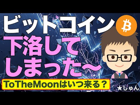 経済金融の動画サムネイル - ビットコイン（BTC）下落してしまった〜！〜ToTheMoonは一体いつ来るのか？来ないのか？