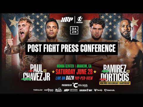 POST FIGHT PRESSER | Jake Paul vs. Julio Cesar Chavez Jr & Zurdo Ramirez vs. Yuniel Dorticos