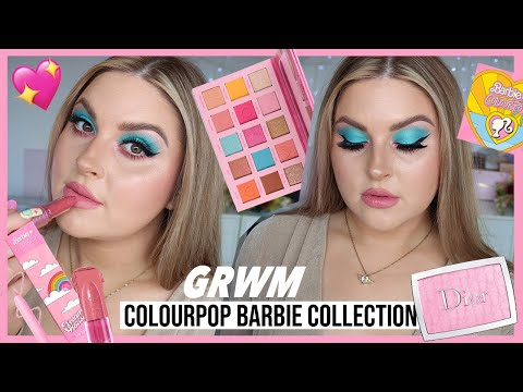 get ready with me! ????? trying new Barbie COLOURPOP & more! ?