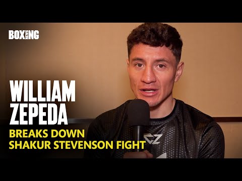 William Zepeda Breaks Down Shakur Stevenson Fight