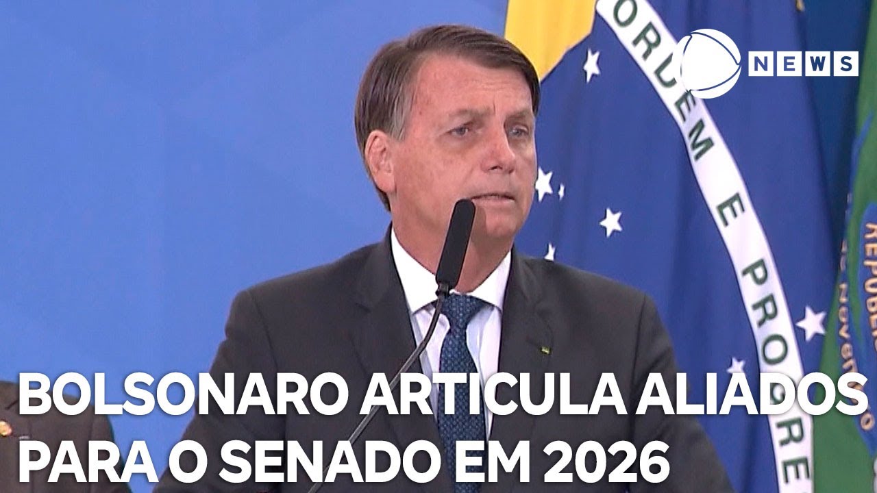 Bolsonaro articula três aliados para o Senado em 2026