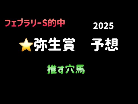 【競馬予想】　弥生賞　予想　2025