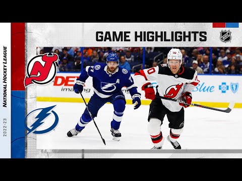 Devils @ Lightning 3/19 | NHL Highlights 2023