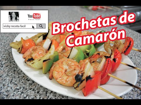 BROCHETAS DE CAMARÓN | Vicky Receta Facil - UCewhO42h_TIKZdntpI-v39g