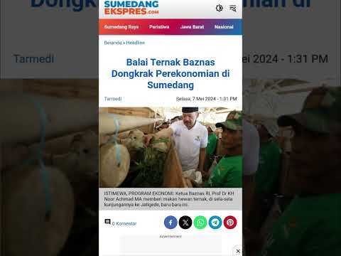 Balai Ternak Baznas Dongkrak Perekonomian di Sumedang #viral