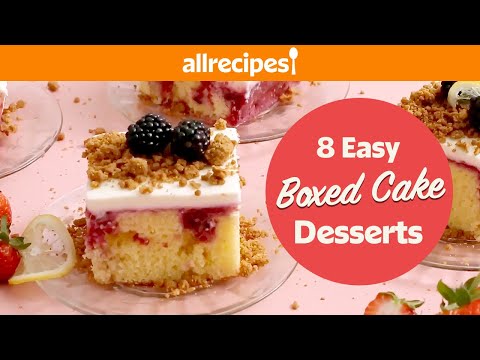 6 Easy Desserts That Start With Box Cake Mix ? | Blueberry Dump Cake, Whiskey Cakes, and more!