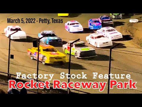USRA Factory Stock Feature - Rocket Raceway Park - Texas Spring Nationals - Night 2 - March 5, 2022 - dirt track racing video image