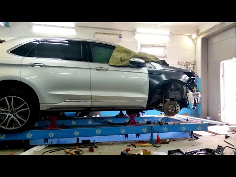 Ford Edge Рестайлинг.  Установка капота, крыла. и т.д.