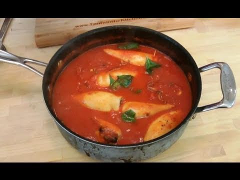 Stuffed Braised Calamari Recipe - by Laura Vitale - Laura In The Kitchen Episode 80 - UCNbngWUqL2eqRw12yAwcICg