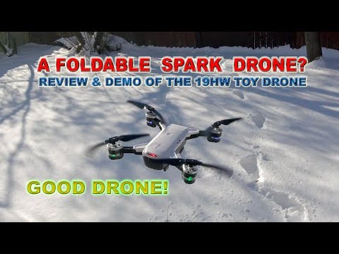 YH 19HW DRONE - A Spark Foldable Toy Drone - Review & Demo - UCm0rmRuPifODAiW8zSLXs2A