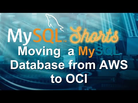 Episode-053 - Moving a MySQL Database from AWS to OCI