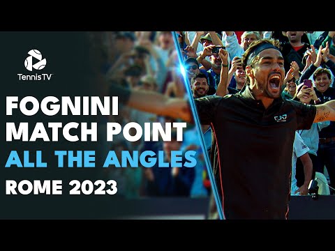 Wild Scenes For Fabio Fognini's Match Point On Pietrangeli 😍 | Rome 2023