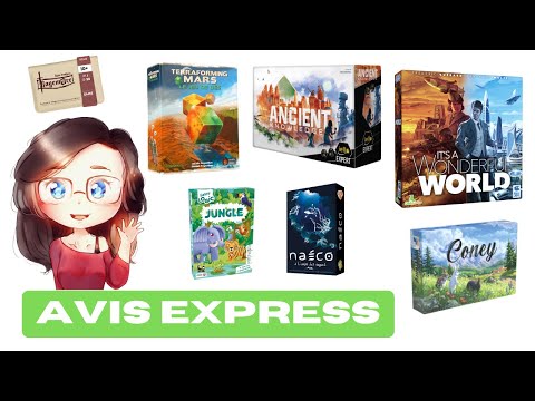 AVIS EXPRESS - Its a Wonderfull World, Coney, Ragemore, Terraforming Mars Dé, Ancient Knowledge
