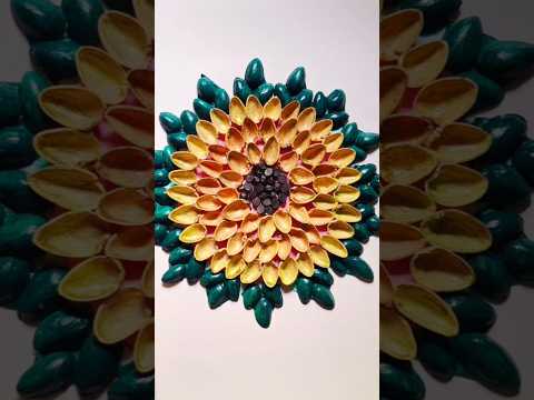 Pista Shells Craft (Sunflower)🌻🌞#shortsfeed #diy #craft #sunflower