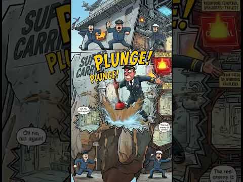 福特號你別狂，馬桶一堵你別慌｜蛋撻音樂台 #america #trump #youtubeshorts #航母 #惡搞 #趣聞️