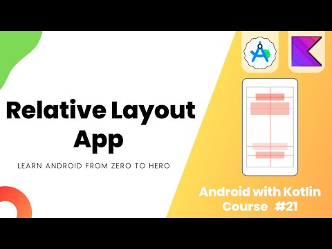 Relative Layout App – Learn Android from Zero #21 #androidstudio