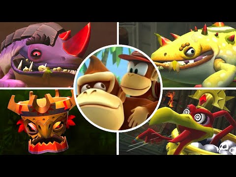 Donkey Kong Country Returns 3D - All Boss Battles (No Damage) / Final Boss & Ending - UCg_j7kndWLFZEg4yCqUWPCA