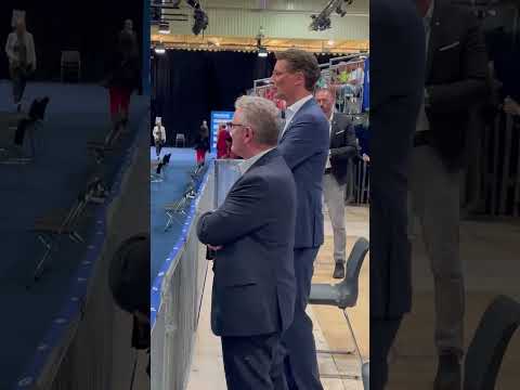 The Tour with the Prime Minister of Nord Rhine Westfallen Mr  Frederik Wust at the FISU WORLD GAMES