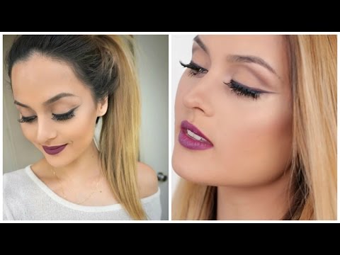 Night Out Makeup Tutorial: Dramatic Cut Crease and Plum Lips l Christen Dominique - UCXTAdFsBmxNK3_c8MUvSviQ