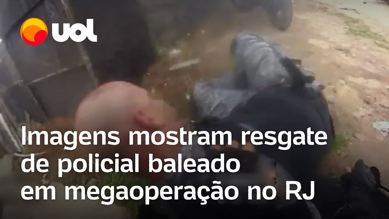 Câmera corporal registrou resgate de policial baleado em megaoperação no Rio de Janeiro veja vídeo  TV Online Câmera corporal registrou resgate de policial baleado em megaoperação no Rio de Janeiro veja vídeo