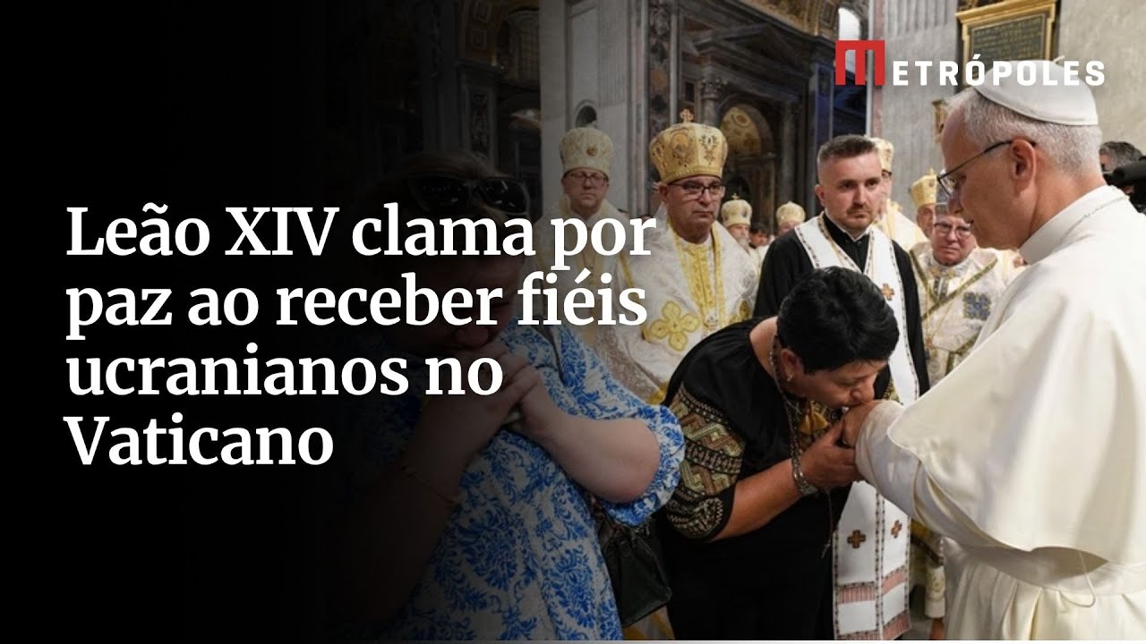 Leão XIV clama por paz ao receber fiéis ucranianos no Vaticano