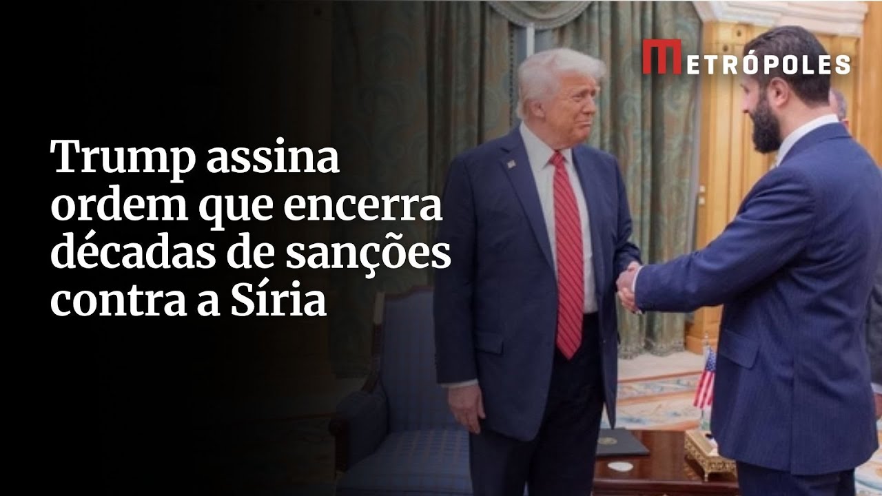 Trump assina ordem que encerra décadas de sanções contra a Síria